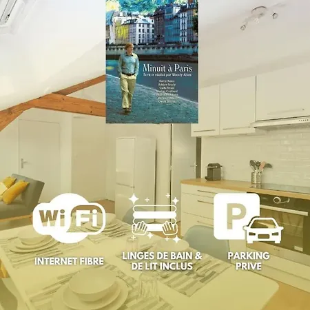 Minuit A Paris - Wifi Fibre/linge/parking Apartment Châteaubriant
